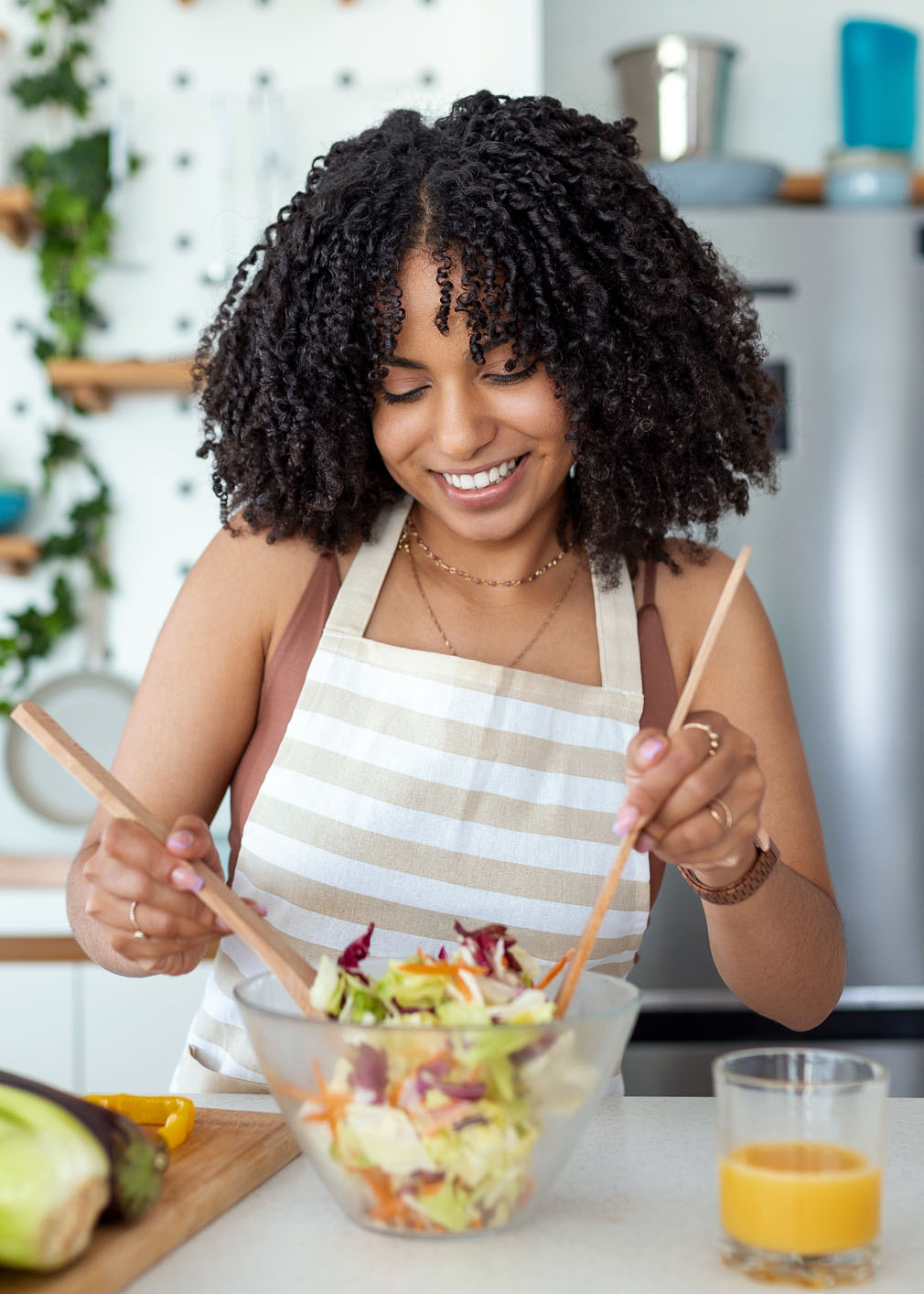 woman cooking