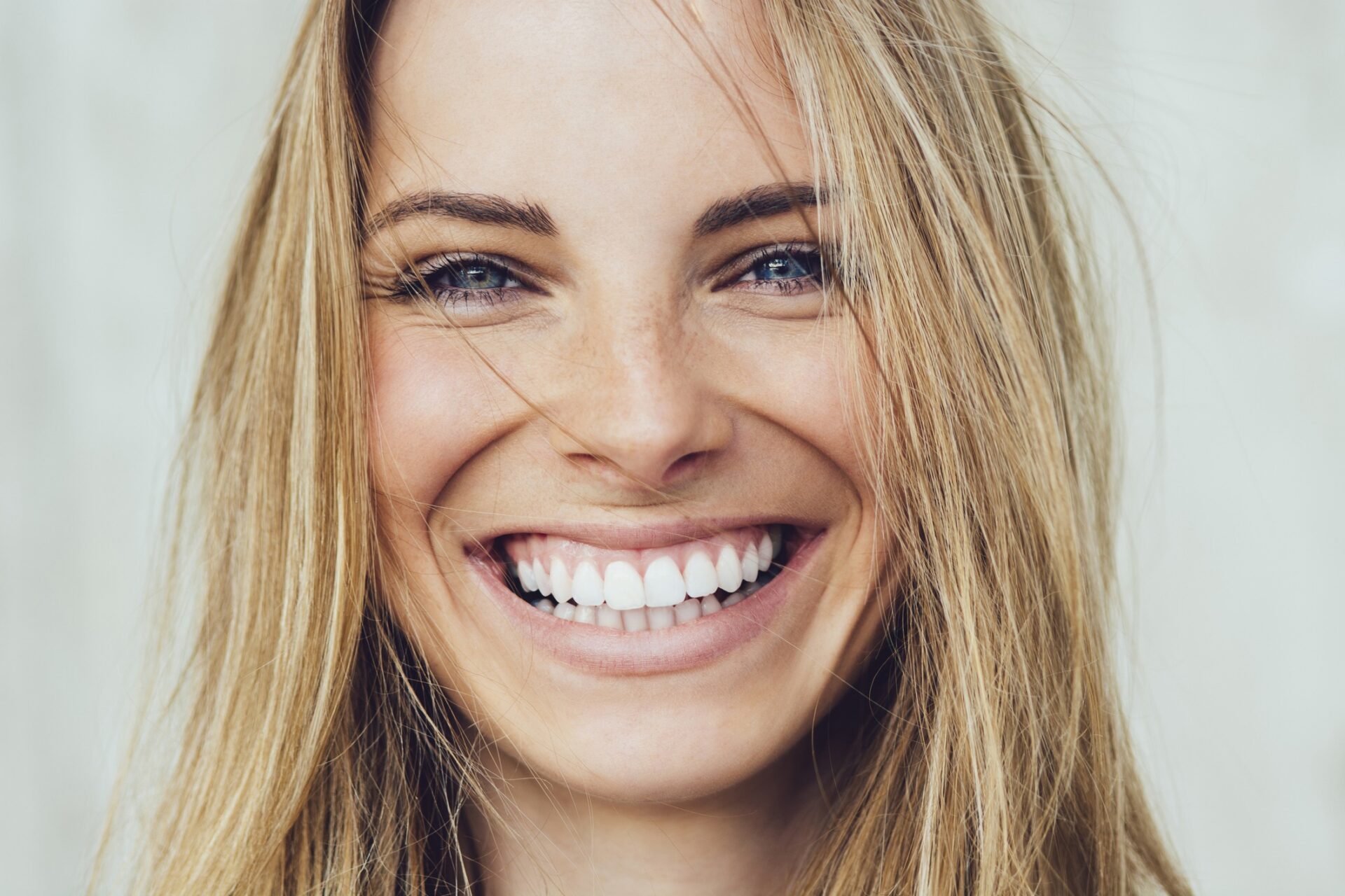 woman smiling